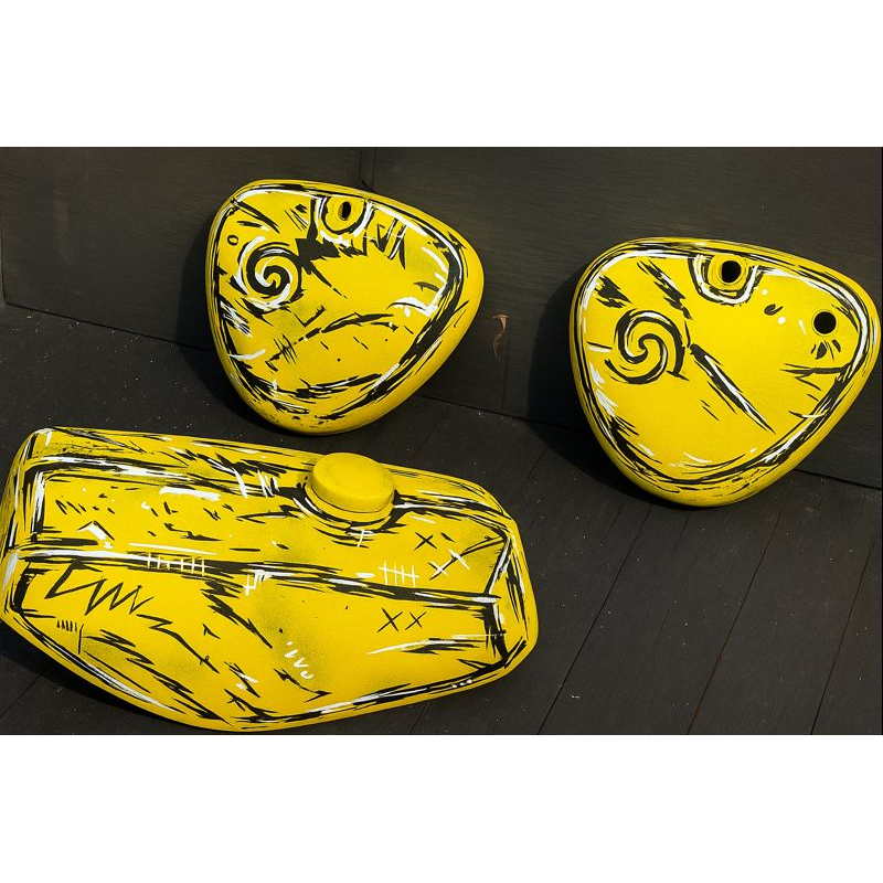 Simson S51 Custom Tankset Gelb